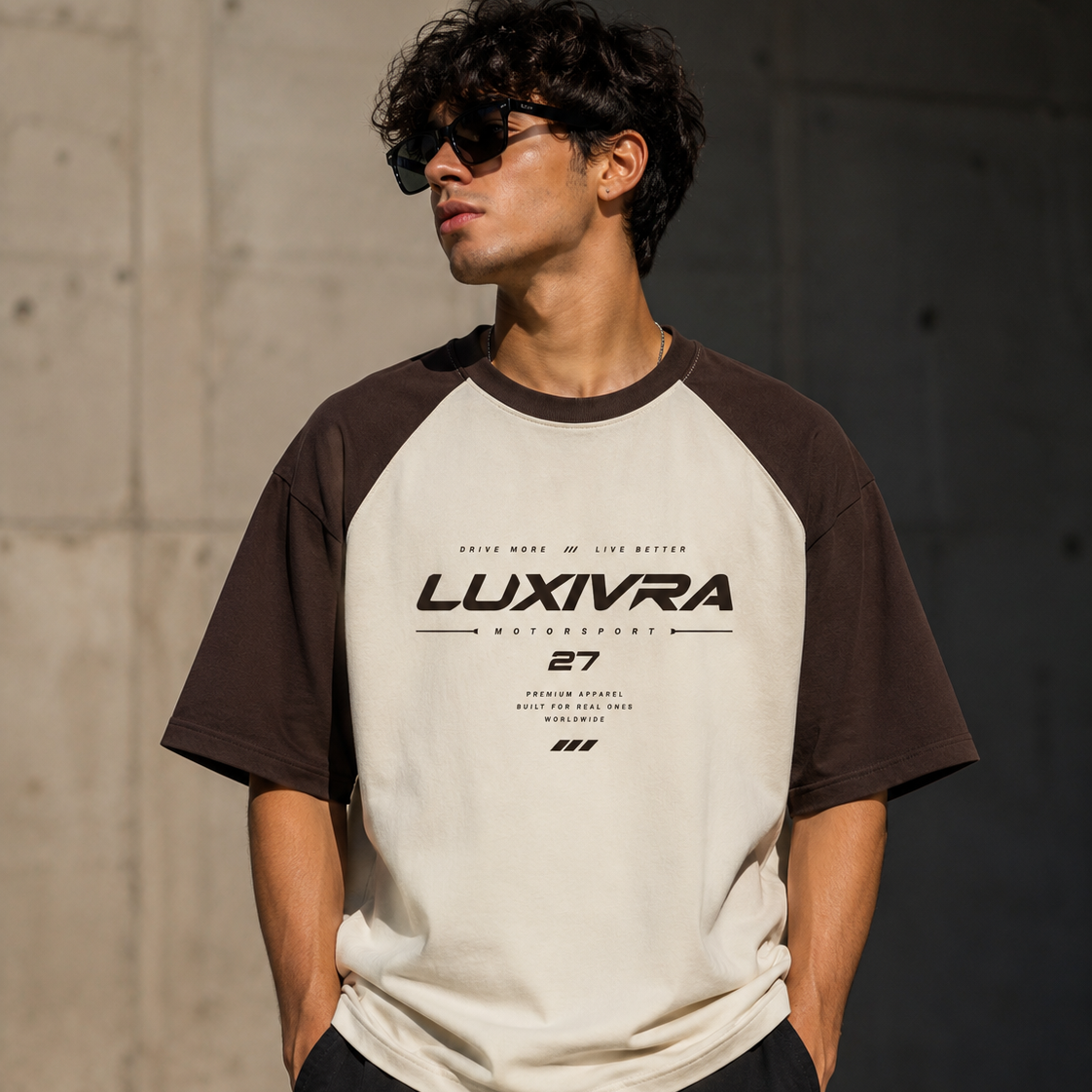 LUXIVRA — MOTORSPORT 27 RAGLAN TEE