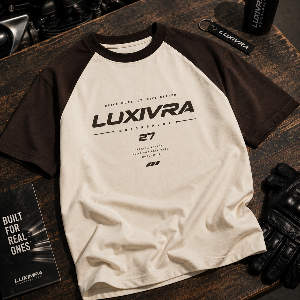 LUXIVRA — MOTORSPORT 27 RAGLAN TEE