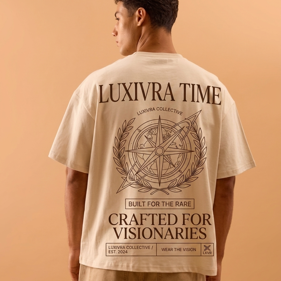 LUXIVRA Collective Oversized T-Shirt – Crafted For Visionaries